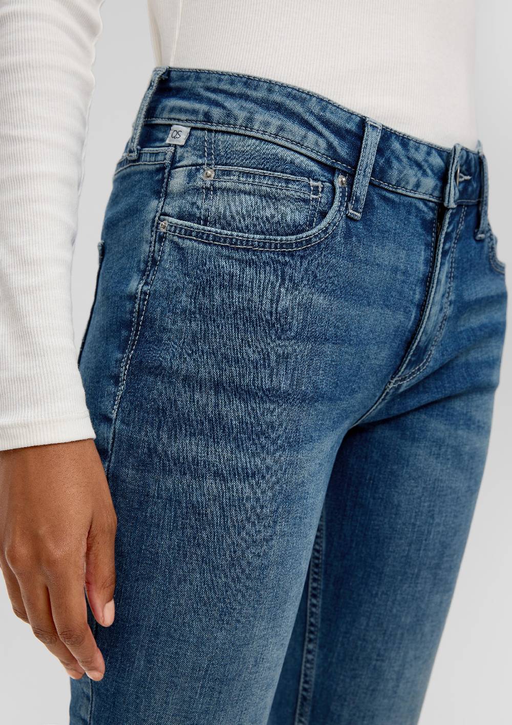 S.Oliver Sadie Jeans / Skinny Fit / Mid Rise / Skinny Leg / Baumwollstretch Kostenlose Rückgabe