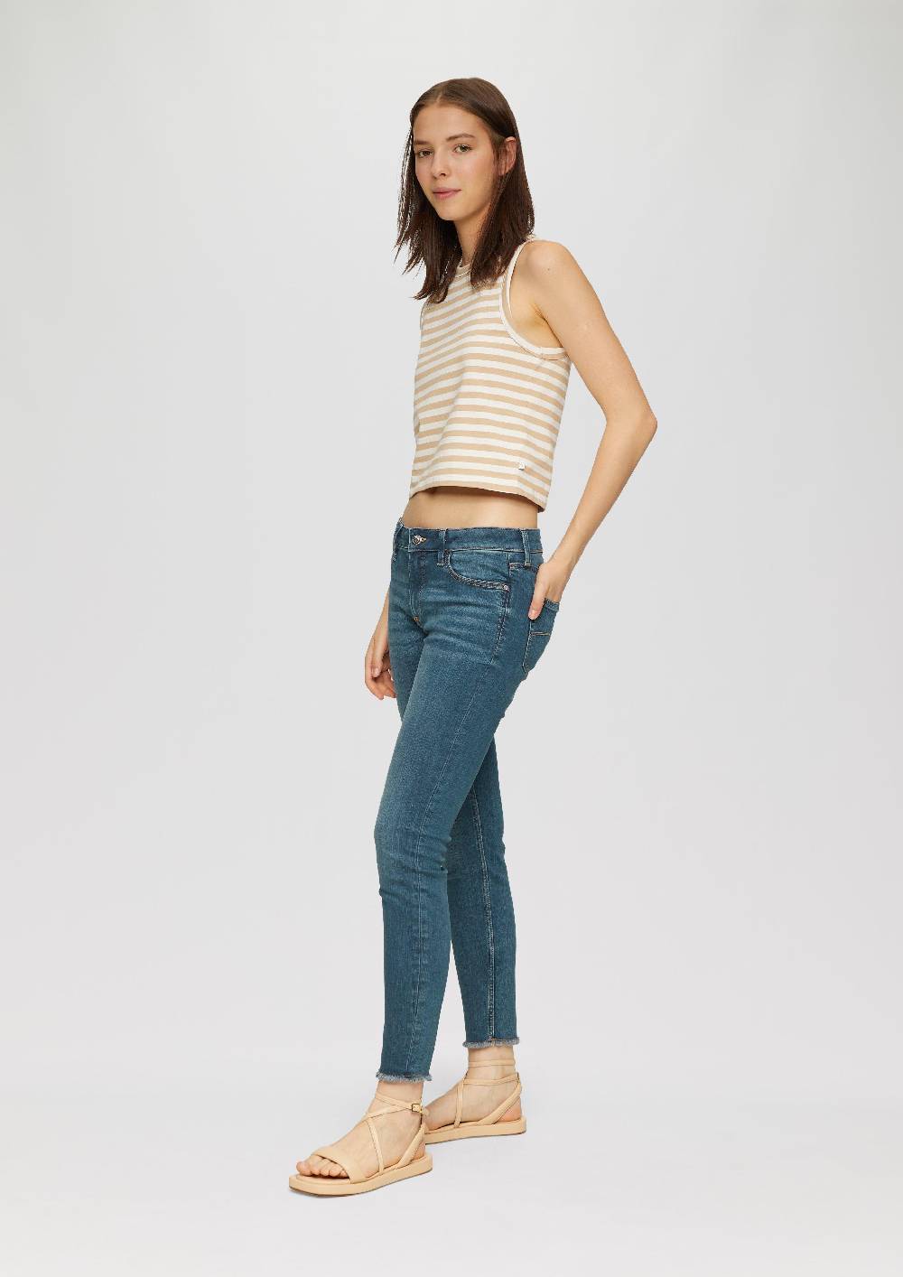 S.Oliver Ankle-Jeans Sadie / Mid Rise / Skinny Leg / Super Stretch Nur noch ein Tag übrig