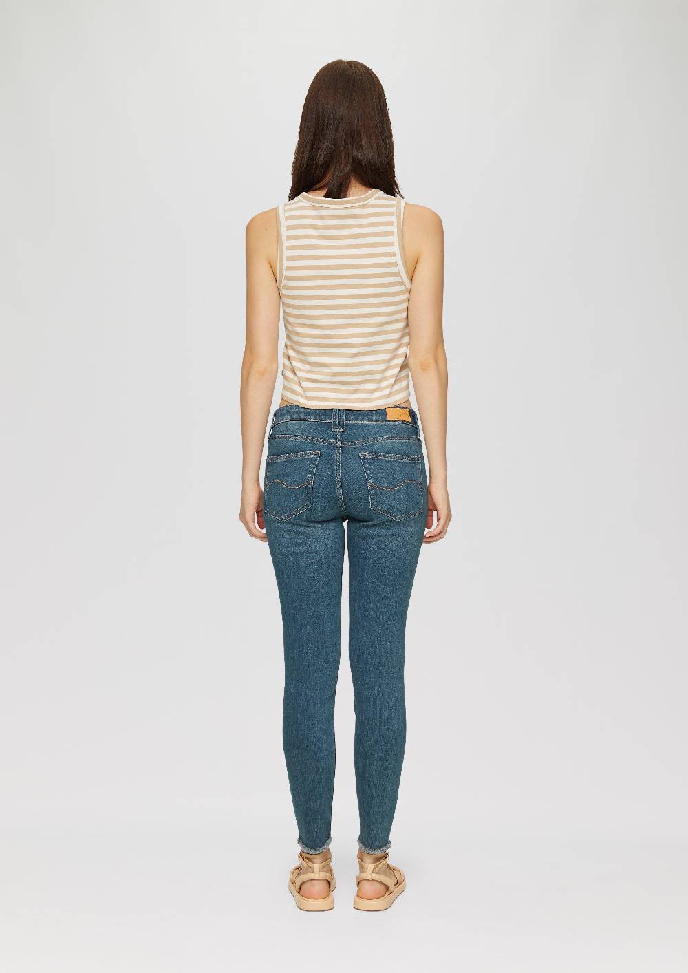 S.Oliver Ankle-Jeans Sadie / Mid Rise / Skinny Leg / Super Stretch Nur noch ein Tag übrig