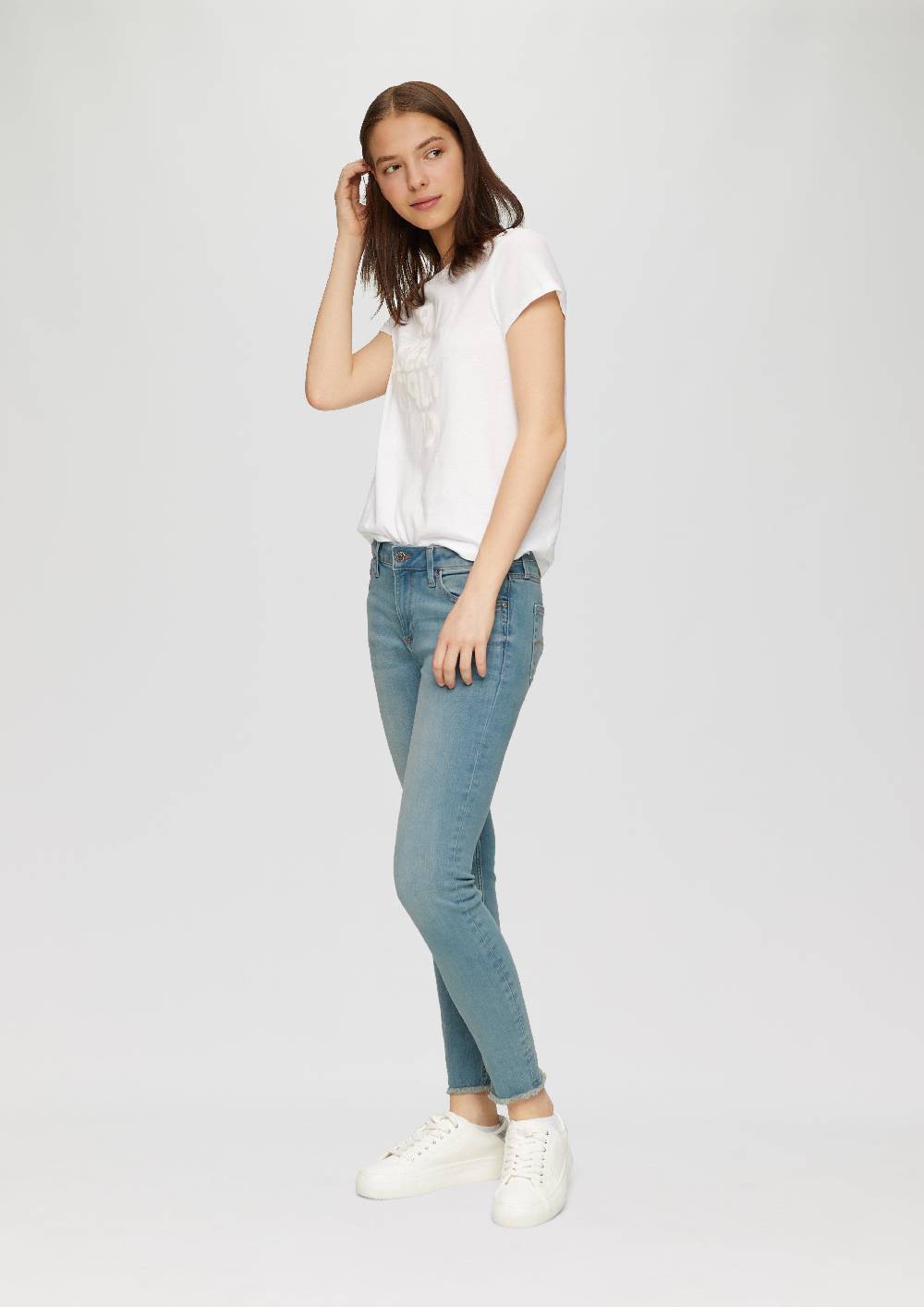 S.Oliver Ankle-Jeans Sadie / Mid Rise / Skinny Leg / Super Stretch Super Rabatt