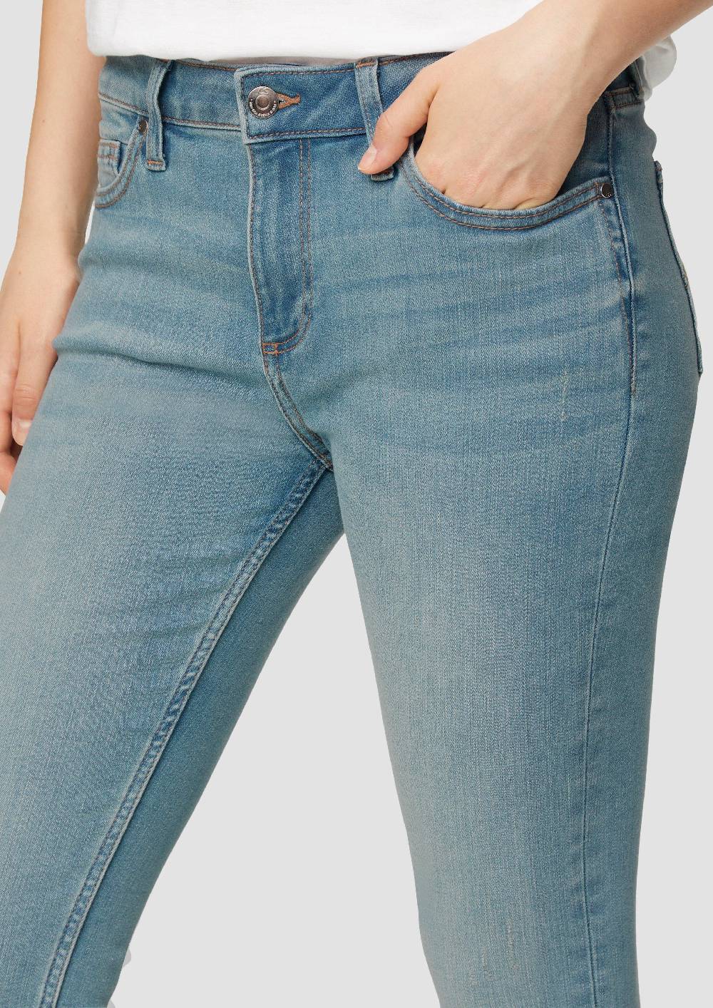 S.Oliver Ankle-Jeans Sadie / Mid Rise / Skinny Leg / Super Stretch Super Rabatt