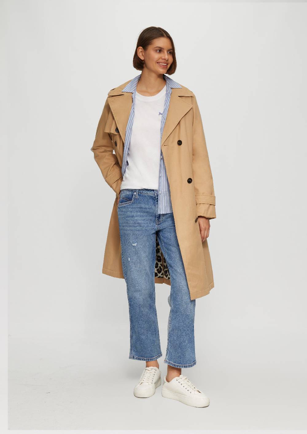 S.Oliver Cropped Jeans Karolin / Regular Fit / Mid Rise / Straight Leg 50% Rabatt mit kostenlosem Versand