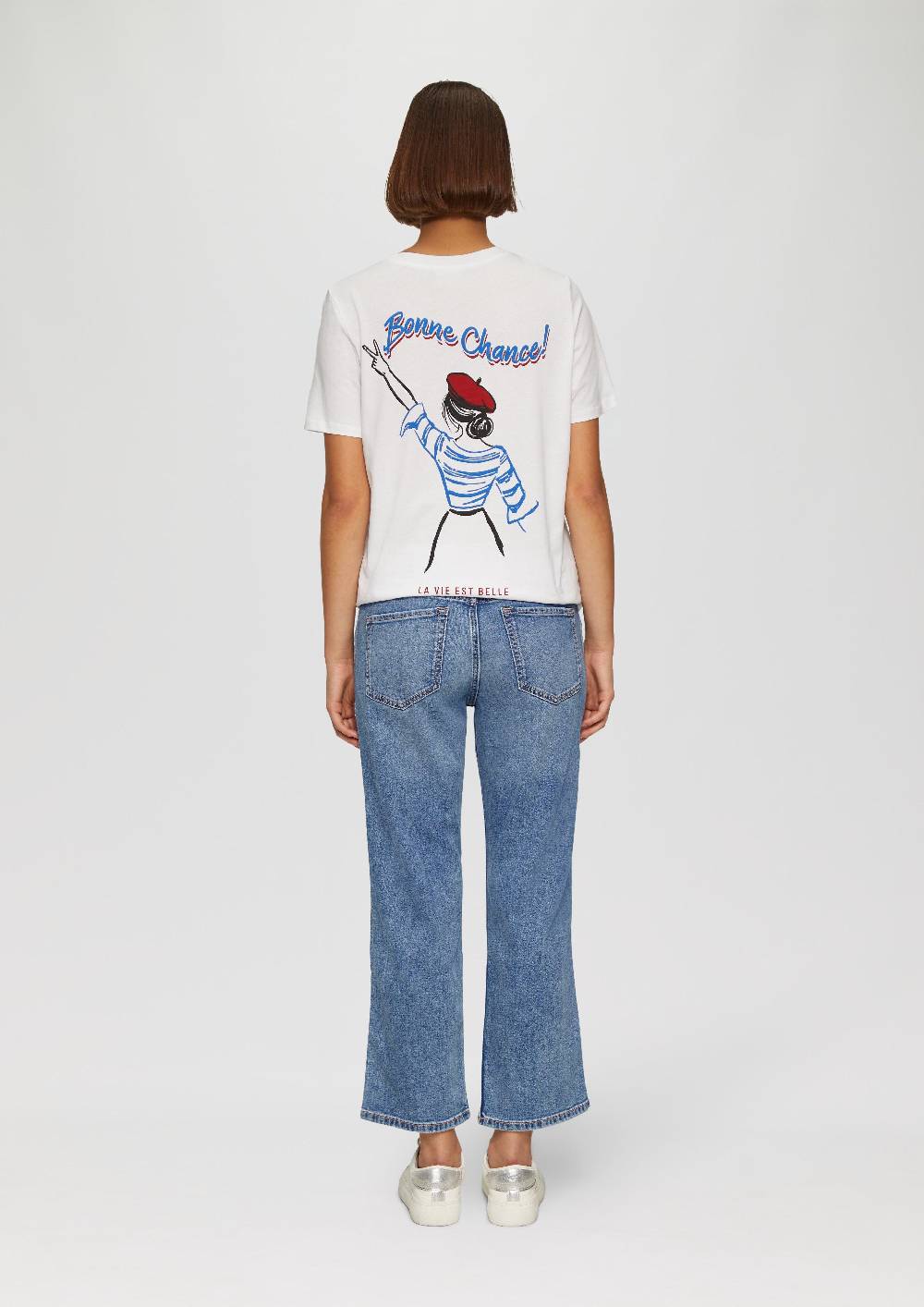 S.Oliver Cropped Jeans Karolin / Regular Fit / Mid Rise / Straight Leg 50% Rabatt mit kostenlosem Versand