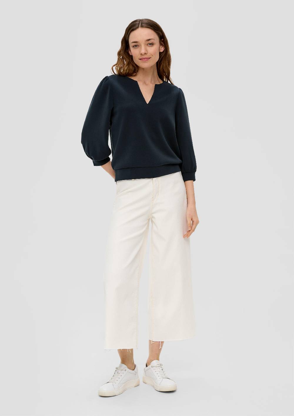 S.Oliver Langarmshirt mit Tunika-Ausschnitt Kostenloser Versand international