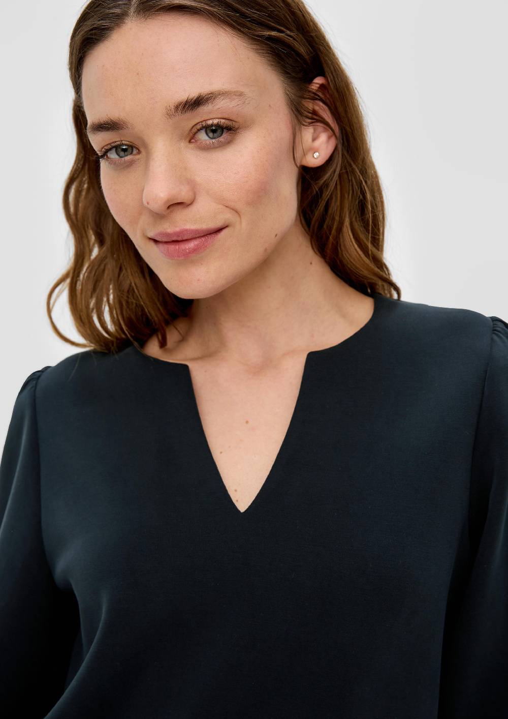 S.Oliver Langarmshirt mit Tunika-Ausschnitt Kostenloser Versand international