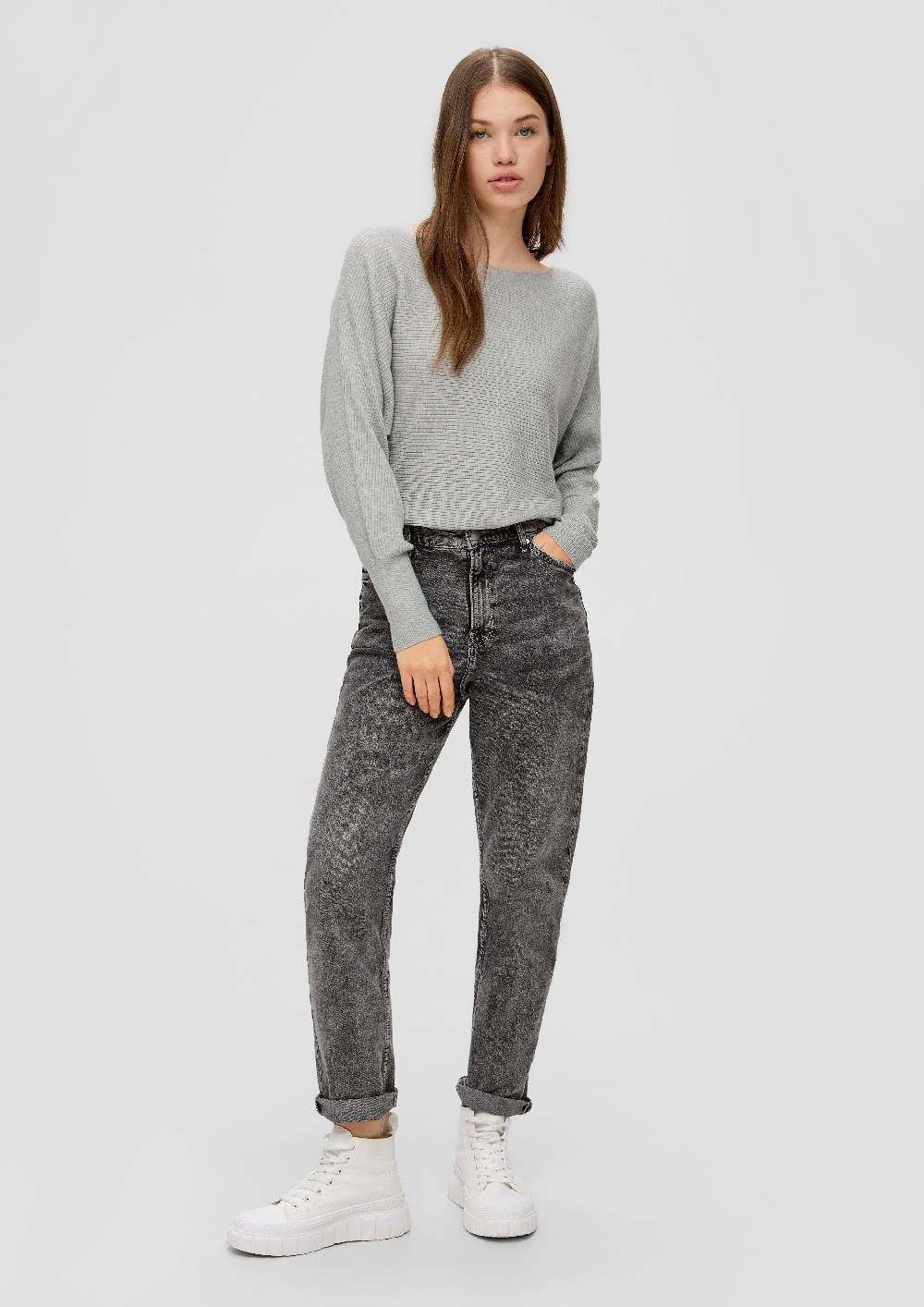 S.Oliver Rippstrickpulli mit Fledermausarm 50% Rabatt für begrenzte Zeit