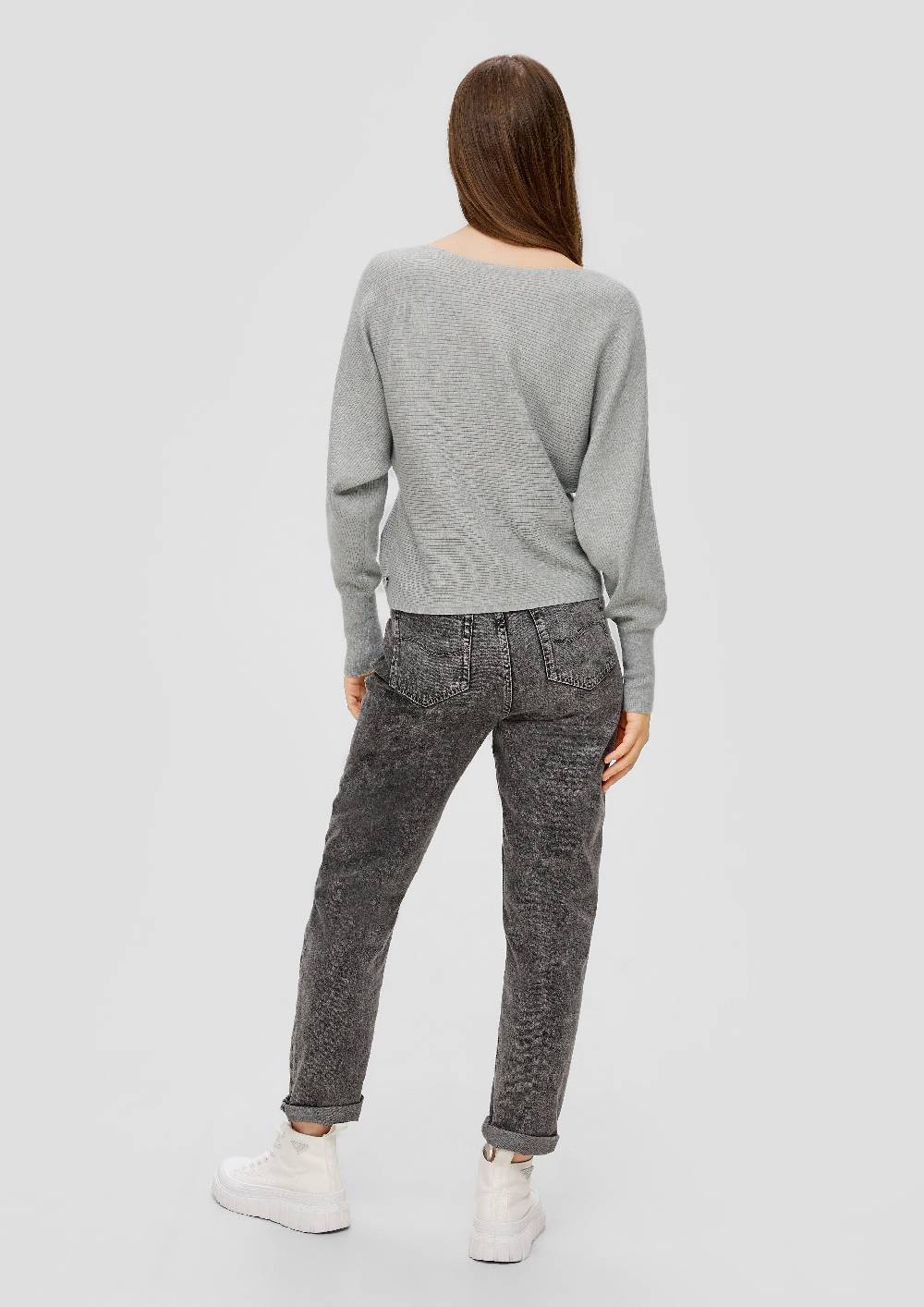 S.Oliver Rippstrickpulli mit Fledermausarm 50% Rabatt für begrenzte Zeit