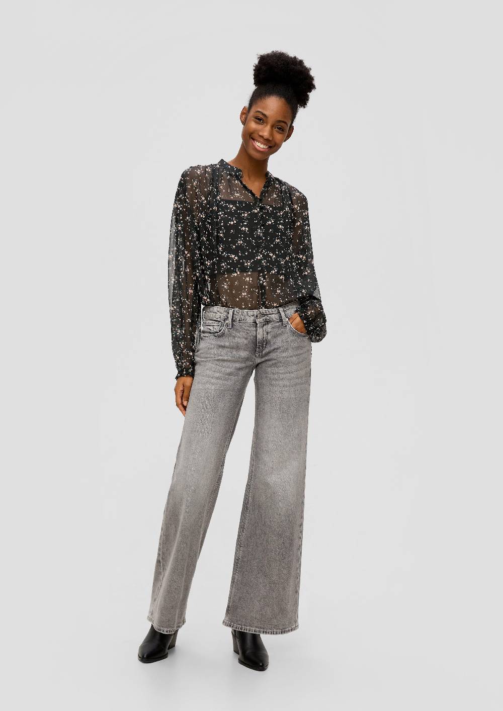 S.Oliver Chiffon-Bluse mit Knöpfen 2025