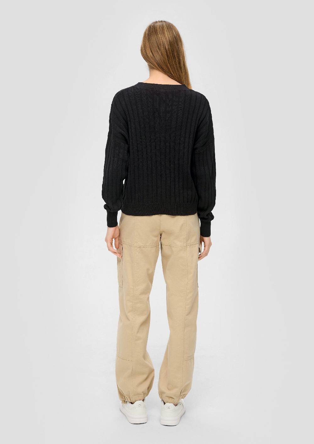 S.Oliver Weicher Strickpullover aus Baumwollmix Verkauf