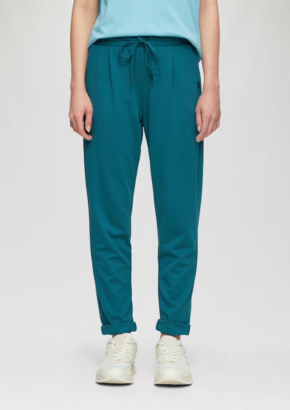 S.Oliver Hose aus Interlock-Jersey mit schmal zulaufendem Bein Kostenloser Versand