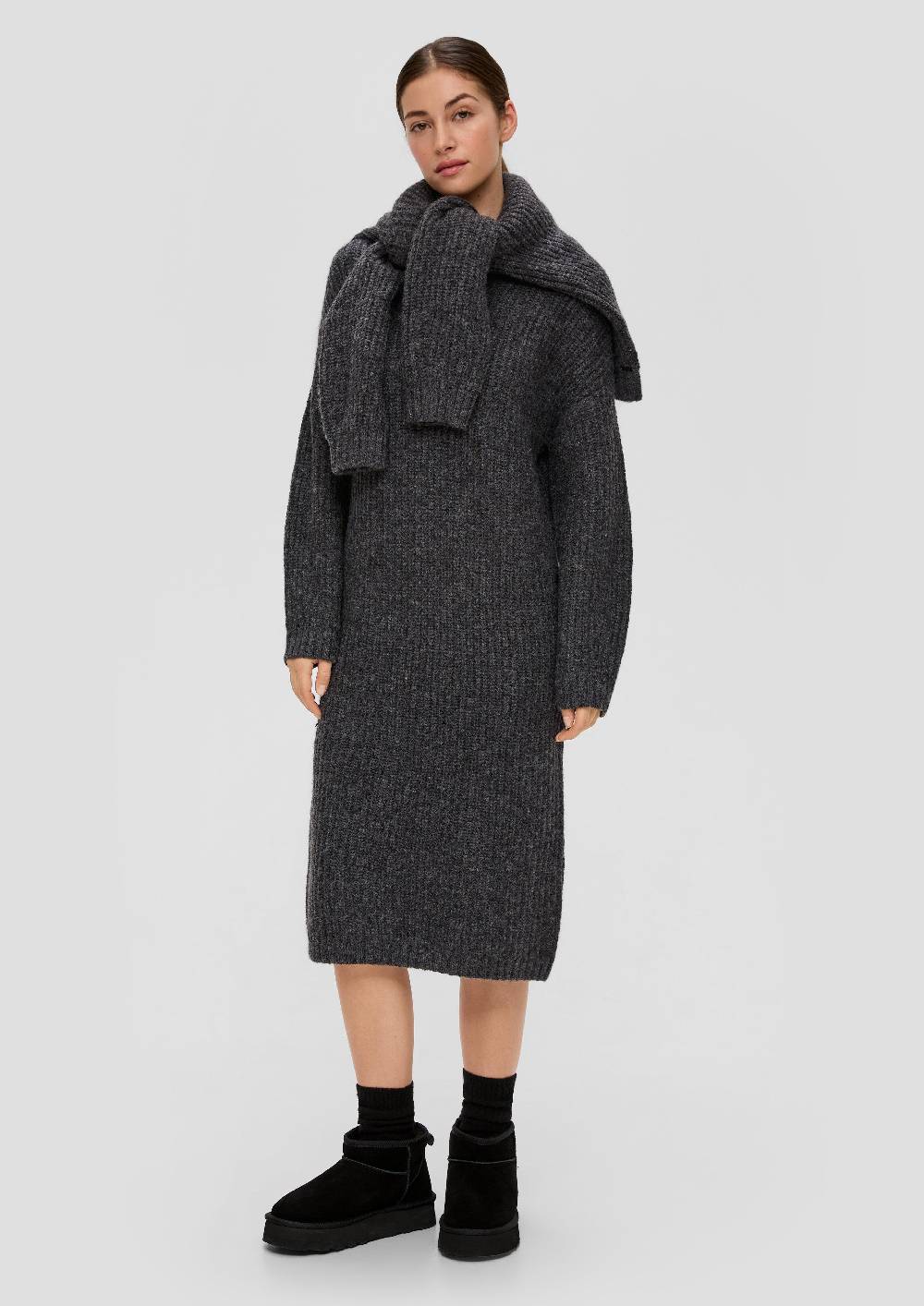 S.Oliver Midi-Kleid aus Strick Begrenztes Angebot