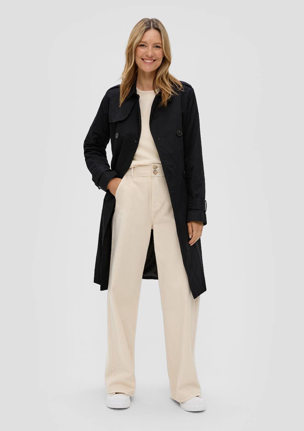 S.Oliver Langer Trench-Coat Preisnachlass