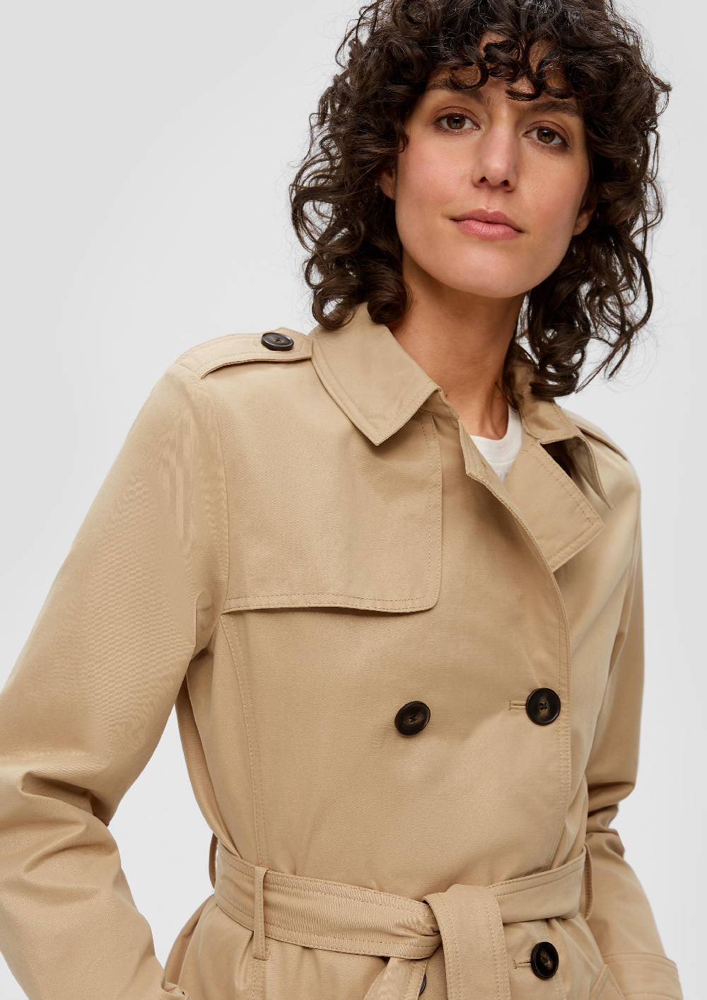 S.Oliver Langer Trench-Coat Saisonschlussverkauf