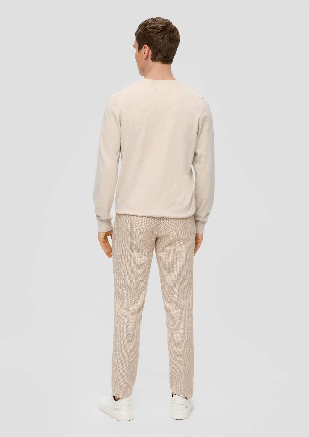 S.Oliver Strickpullover aus Seide mit Crew Neck Vatertagsangebot