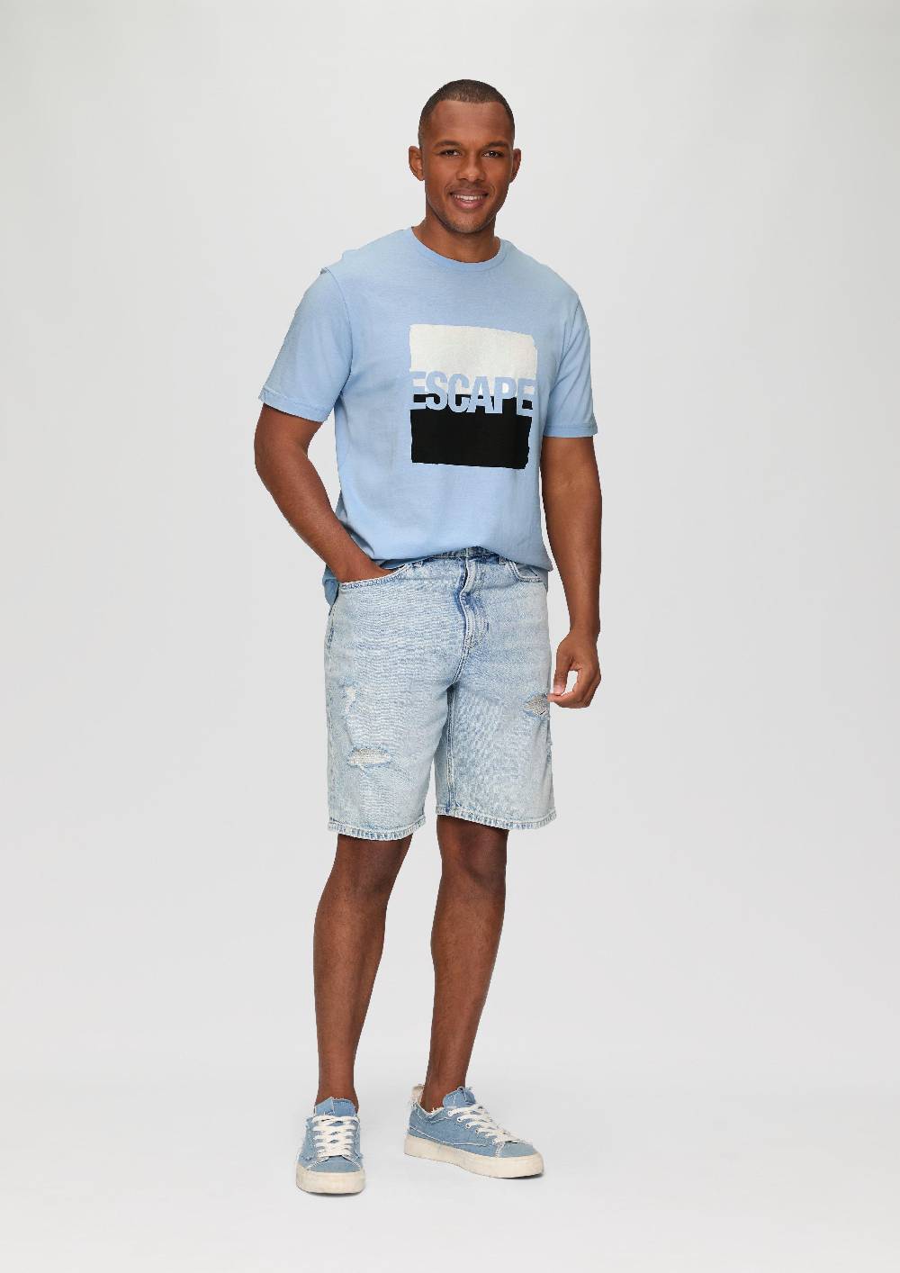 S.Oliver T-Shirt aus Jersey mit Frontprint Top Angebot