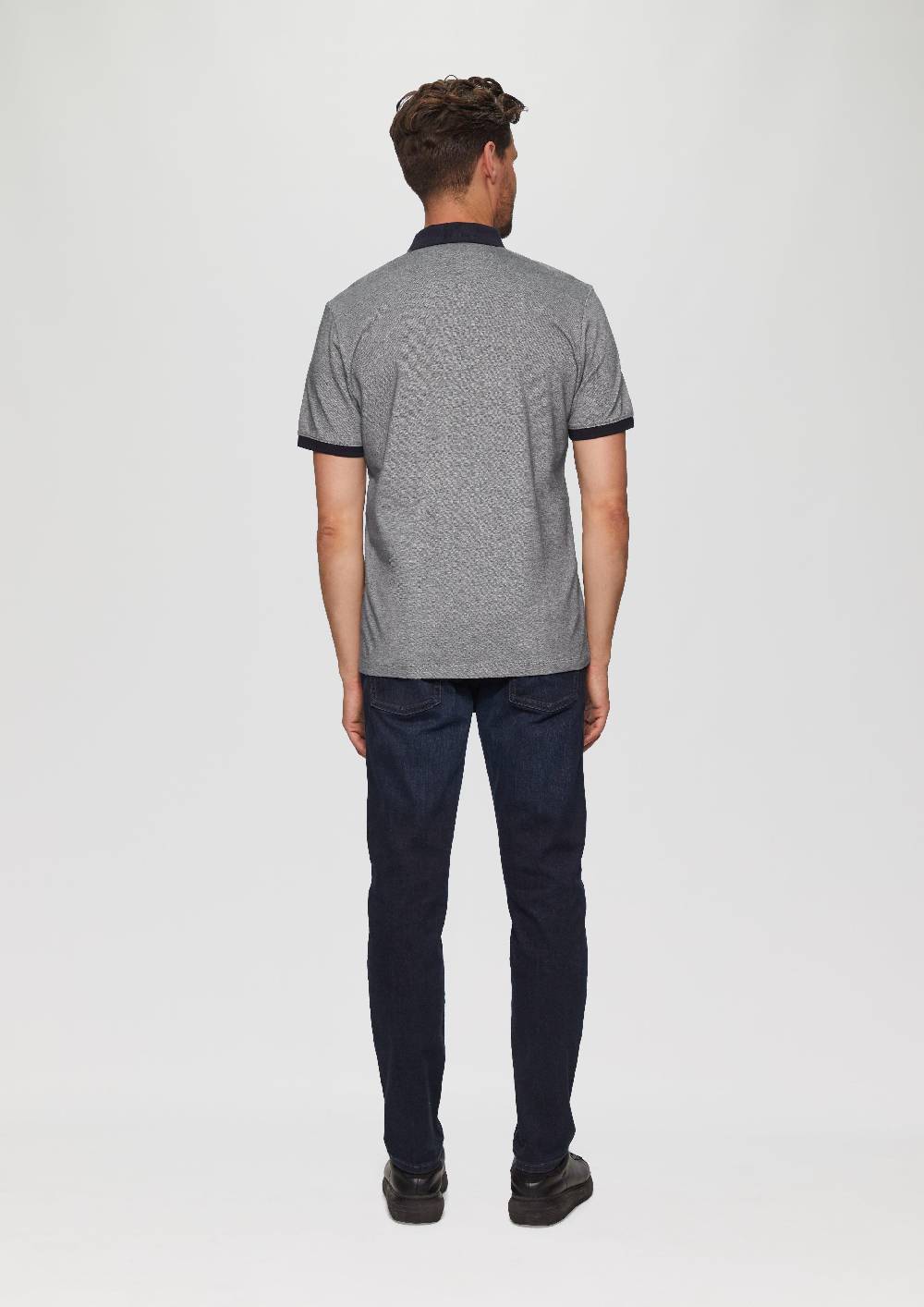 S.Oliver Poloshirt aus Baumwollpiqué mit Kontrast-Details Neueste Mode