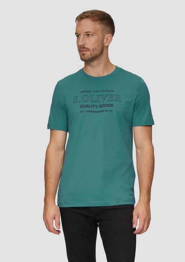 S.Oliver T-Shirt mit Logo-Motiven aus reiner Baumwolle Blitzangebot