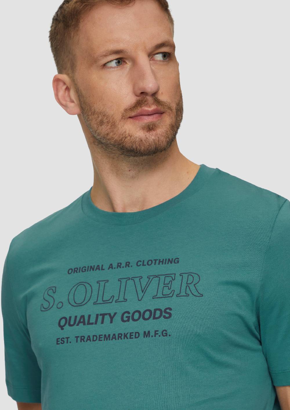 S.Oliver T-Shirt mit Logo-Motiven aus reiner Baumwolle Blitzangebot