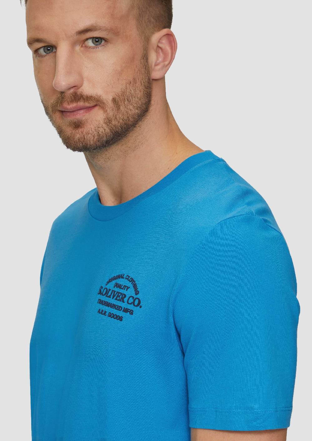 S.Oliver T-Shirt mit Logo-Motiven aus reiner Baumwolle Große Rabatte