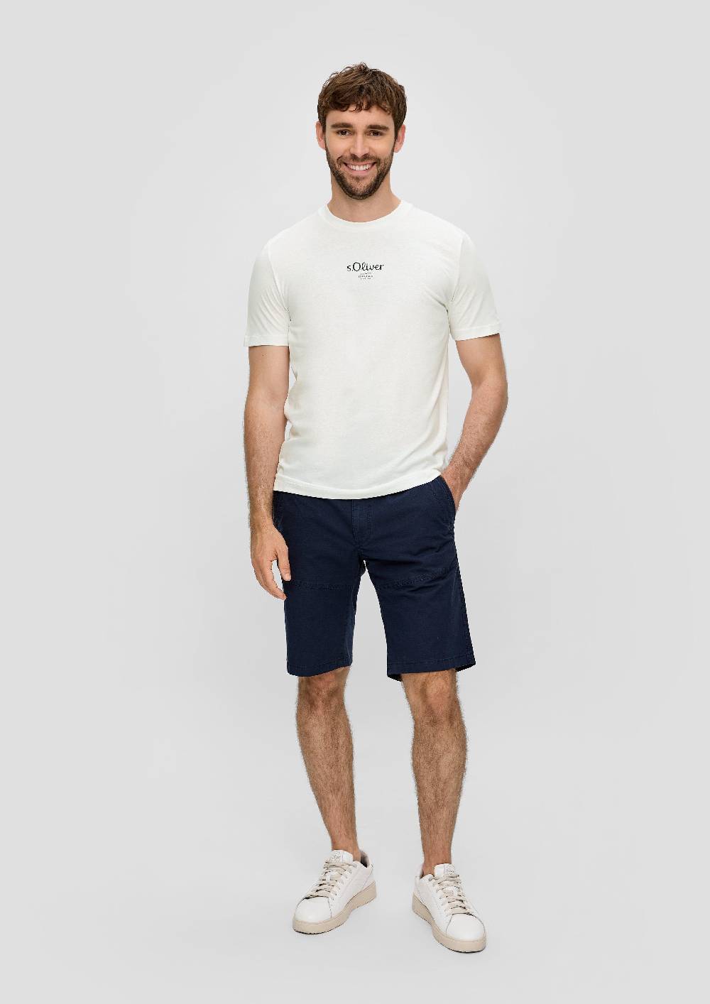 S.Oliver T-Shirt mit Logo-Print Räumungsverkauf