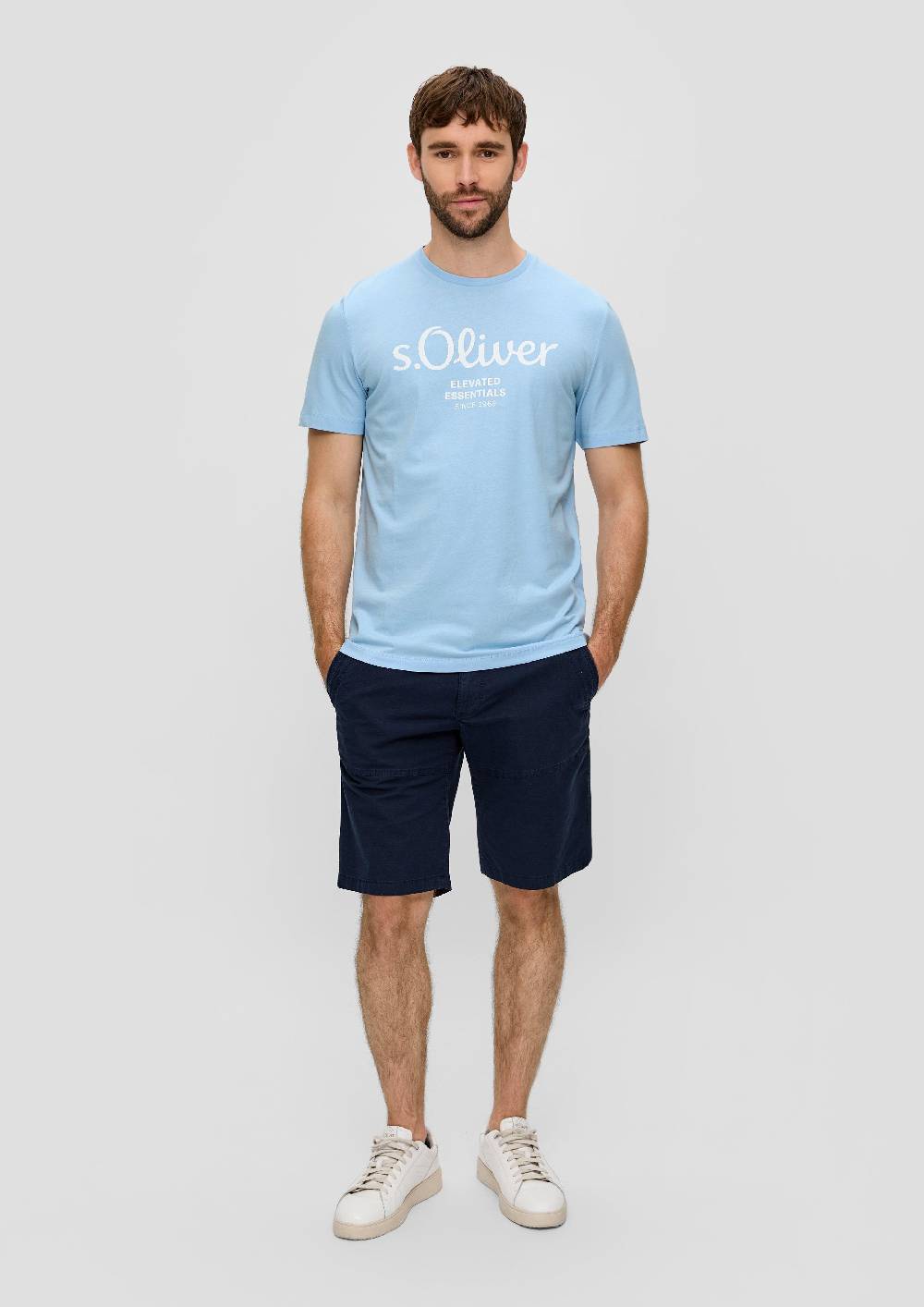 S.Oliver T-Shirt aus Baumwolle mit Label-Print Kostenlose Rückgabe
