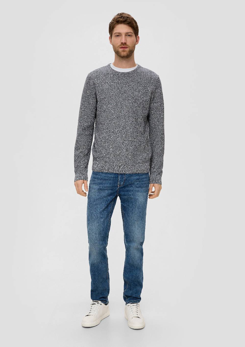 S.Oliver Feinstrickpullover mit Crew Neck Begrenzte Freigabe