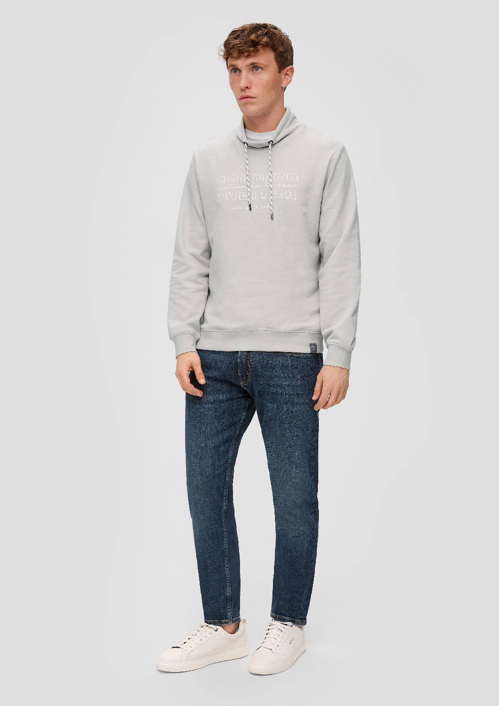 S.Oliver Sweatshirt mit Logo-Print Neueste Stile