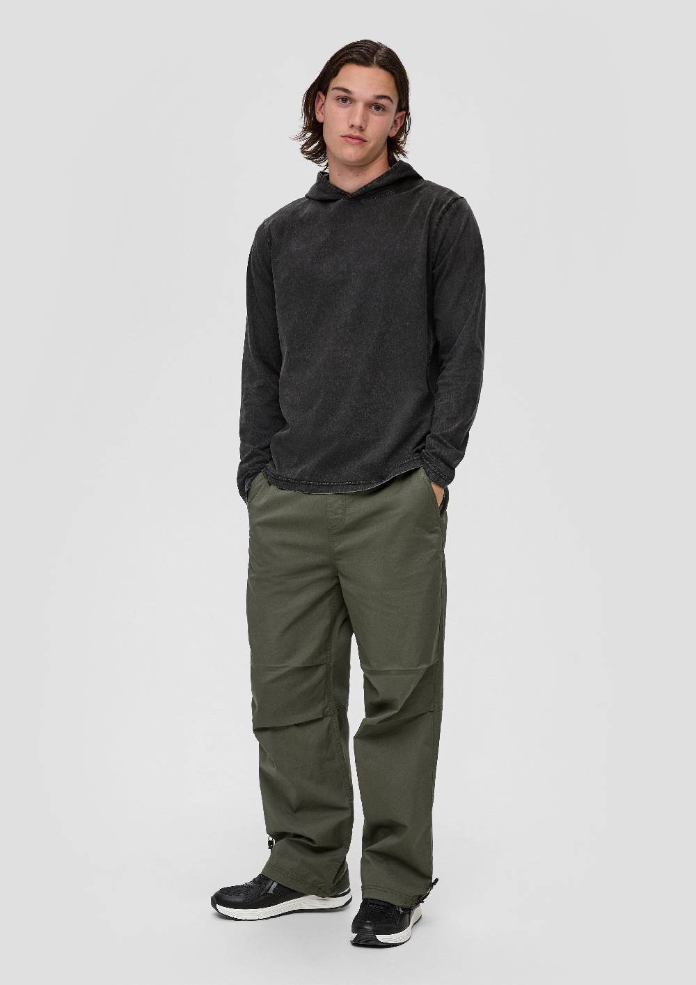 S.Oliver Gewaschenes Longsleeve mit Kapuze Bis zu 65% Rabatt