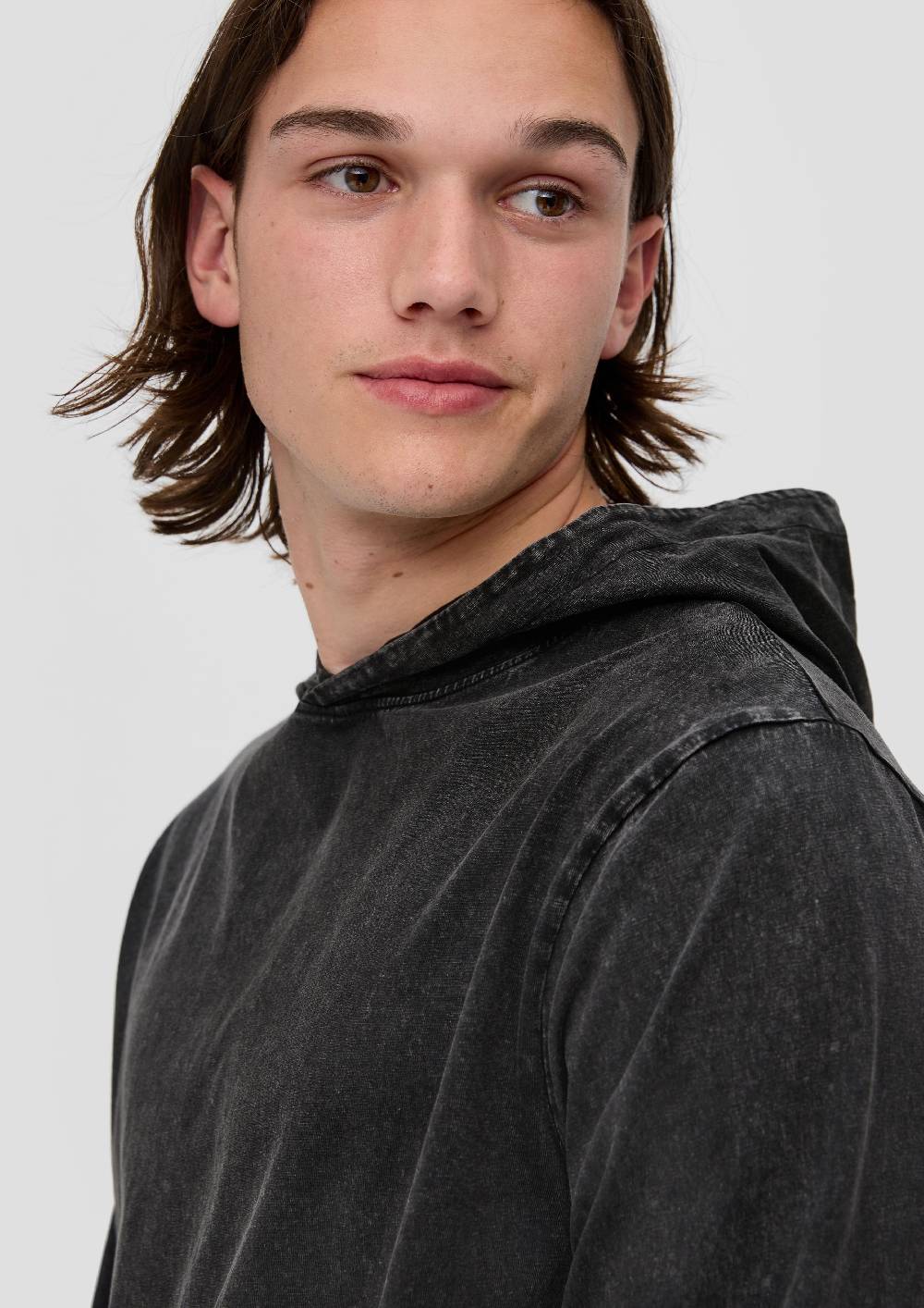 S.Oliver Gewaschenes Longsleeve mit Kapuze Bis zu 65% Rabatt