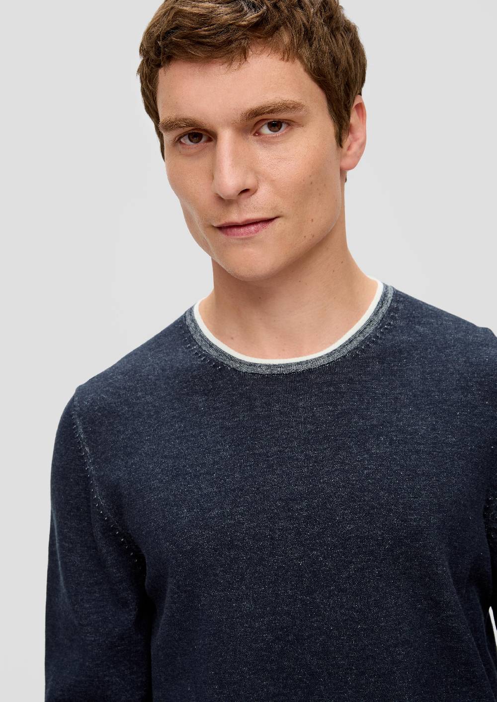 S.Oliver Strickpullover in melierter Optik Nur für heute