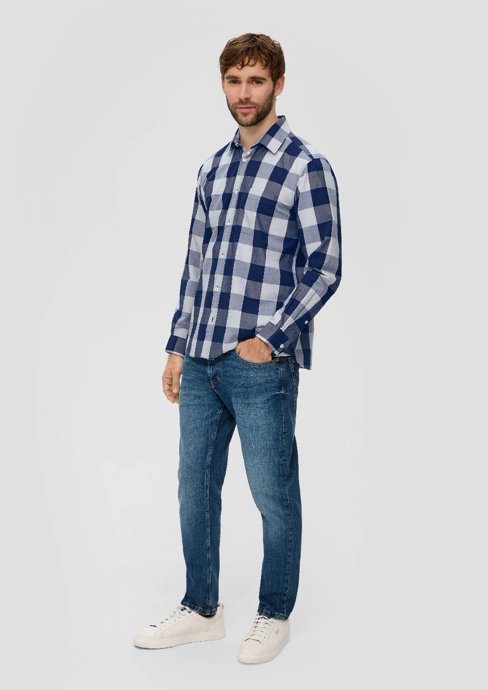 S.Oliver Hemd mit seitlichem Detail am Saum Sonderangebot der Fabrik