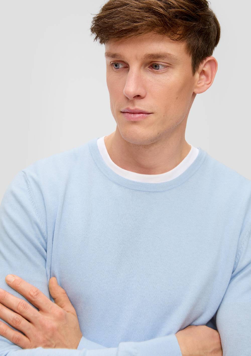 S.Oliver Strickpullover aus Seide mit Crew Neck Vierteljährliche Förderung