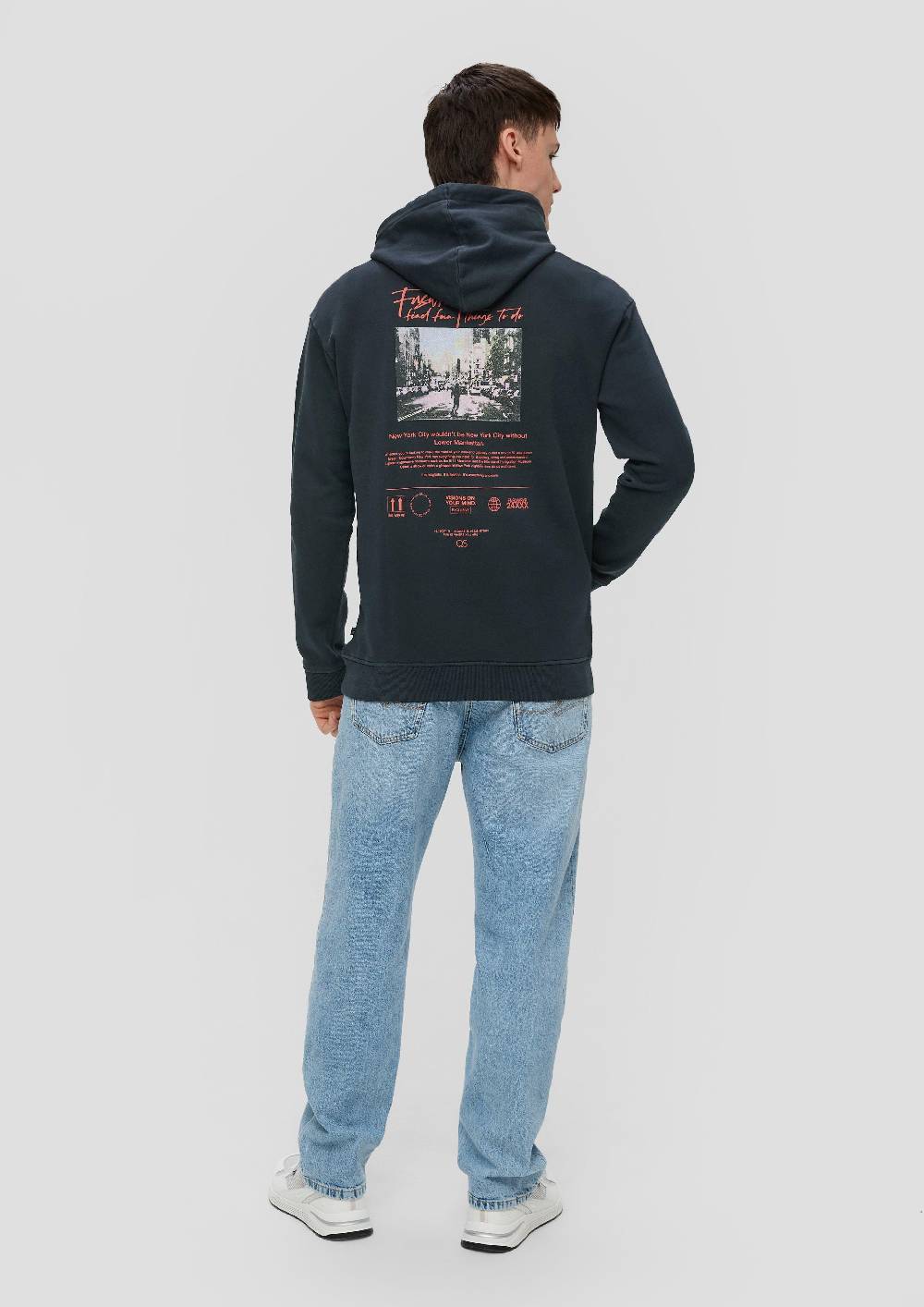 S.Oliver Hoodie mit Rückenprint Super Rabatt