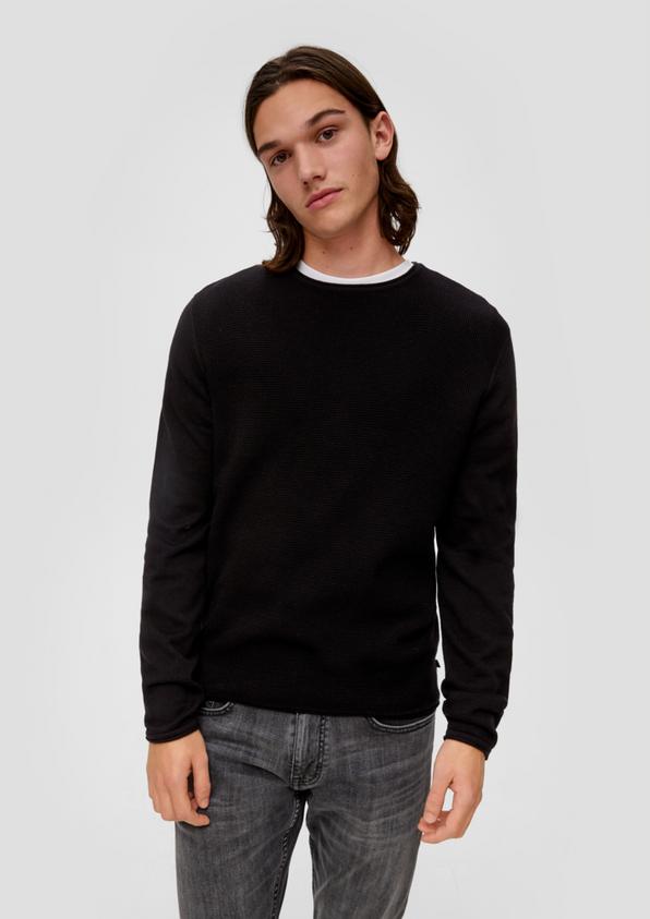 S.Oliver Strickpullover mit Musterstruktur Clearance-Verkauf