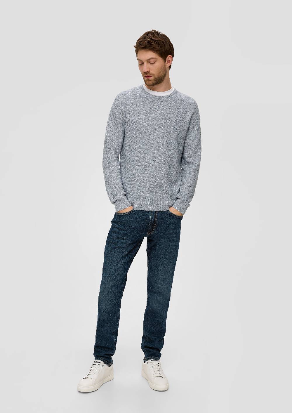 S.Oliver Feinstrickpullover mit Crew Neck Kostenloser Versand international