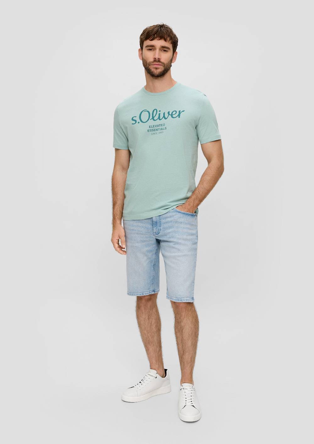 S.Oliver T-Shirt aus Baumwolle mit Label-Print Blitzverkäufe