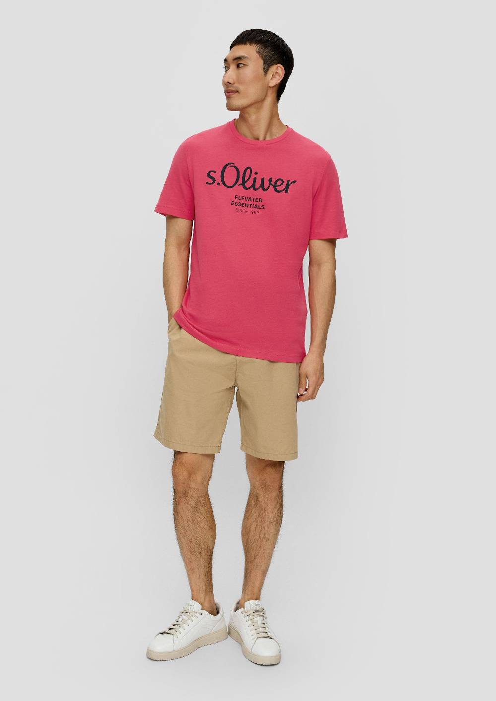 S.Oliver T-Shirt aus Baumwolle mit Label-Print Kostenloser Versand