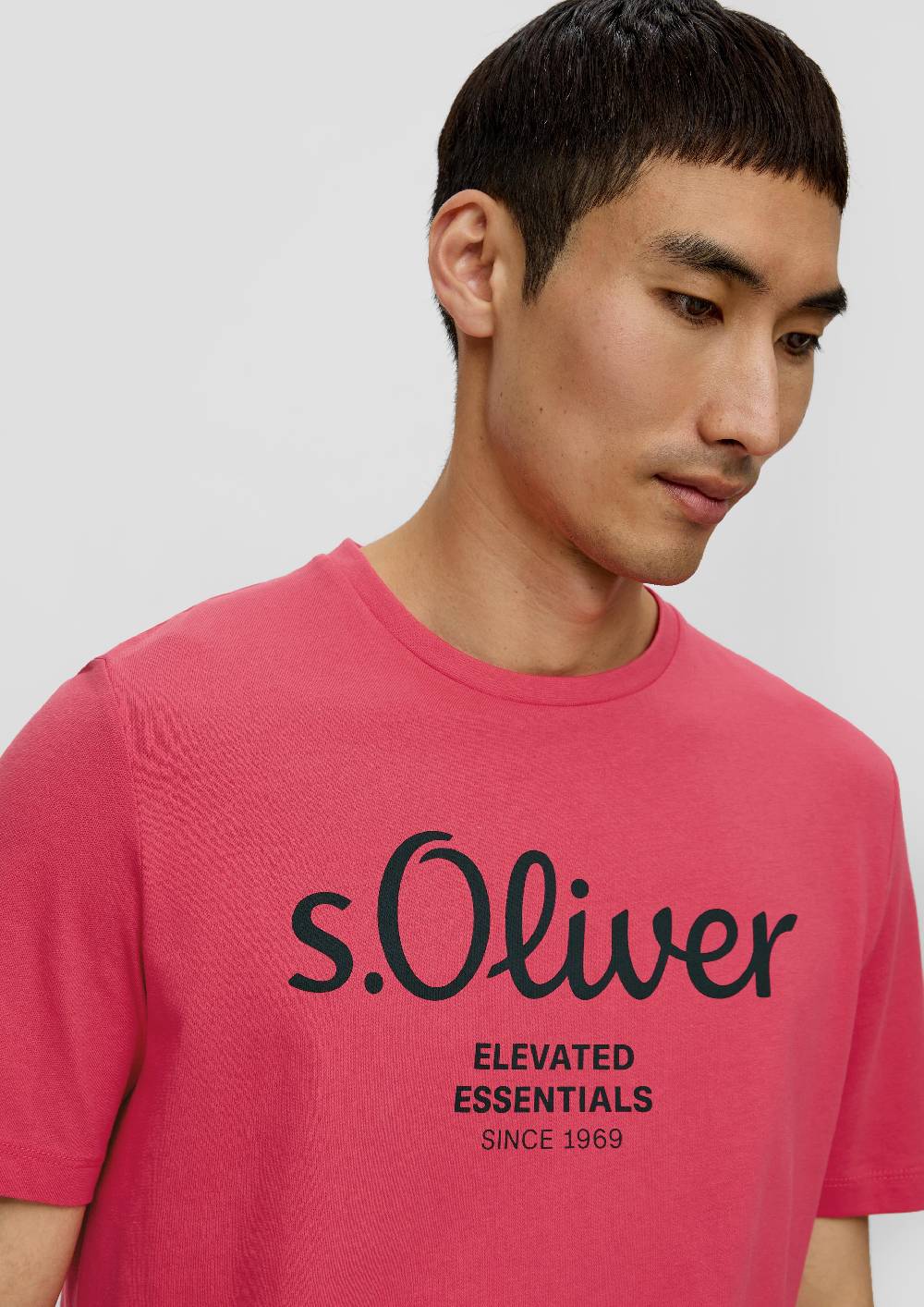 S.Oliver T-Shirt aus Baumwolle mit Label-Print Kostenloser Versand