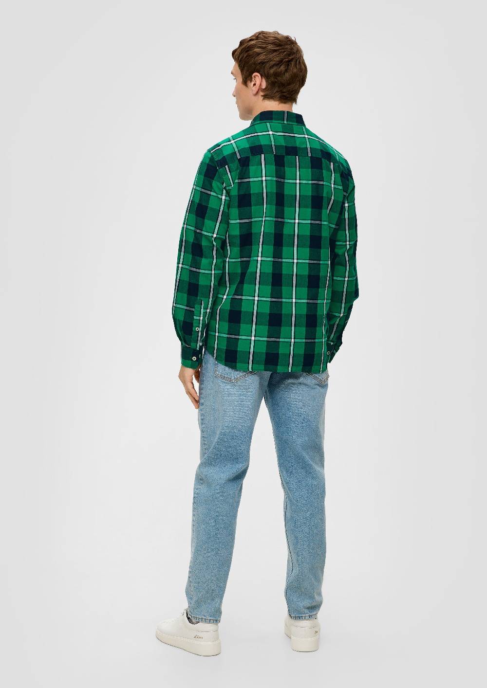 S.Oliver Regular: Langarmhemd aus Baumwolle Flash Sale