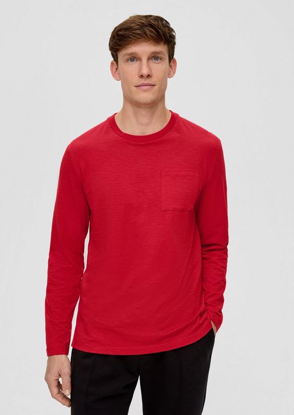 S.Oliver Longsleeve mit Flammgarnstruktur Online Shopping
