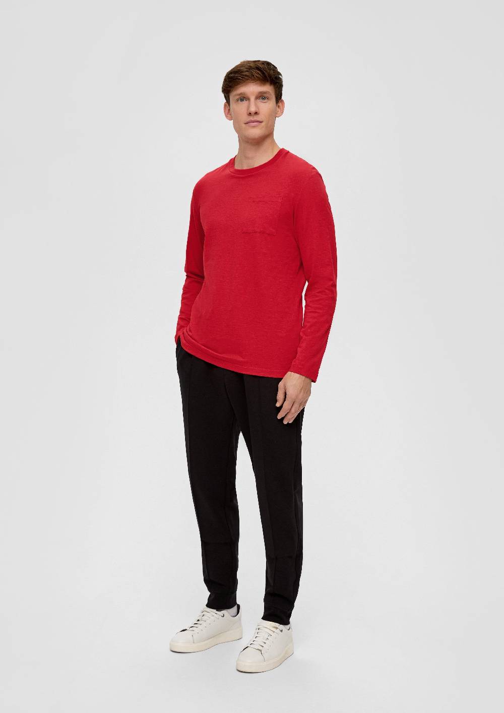 S.Oliver Longsleeve mit Flammgarnstruktur Online Shopping