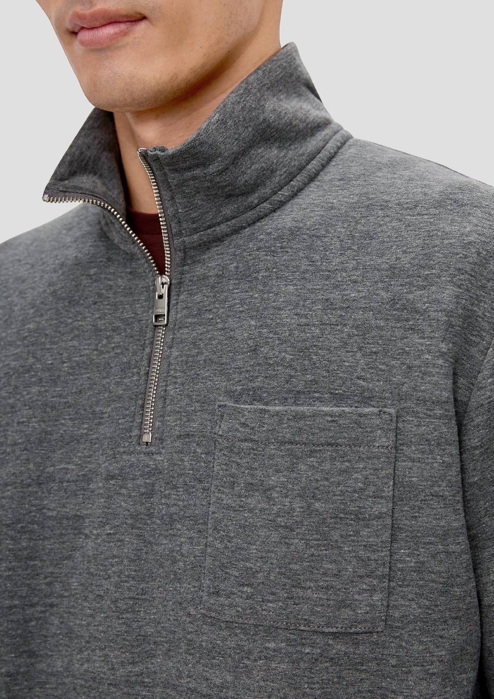 S.Oliver Sweatshirt mit Brusttasche Preisnachlass