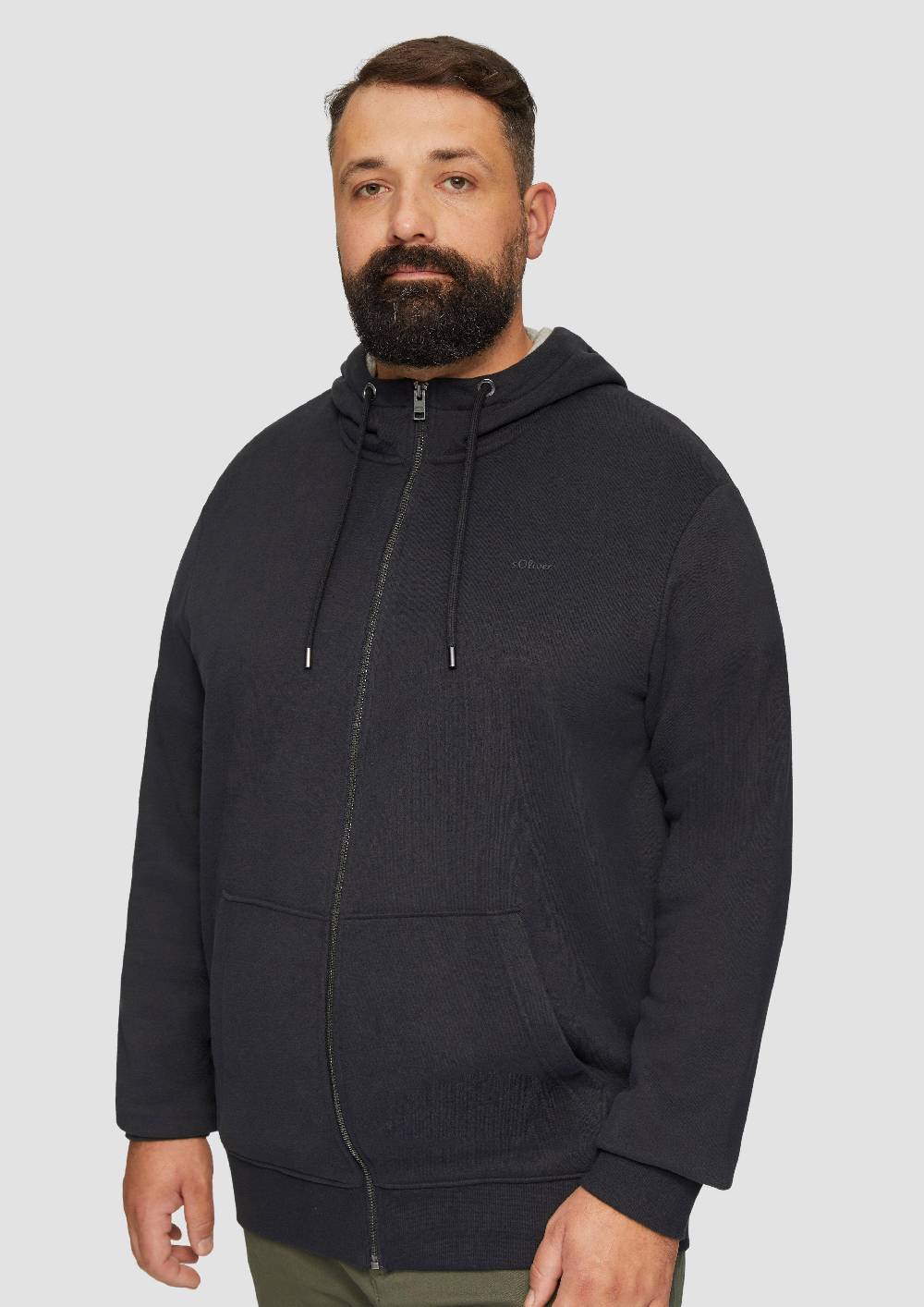 S.Oliver Sweatshirt-Jacke mit Kapuze und Logo Osterangebot