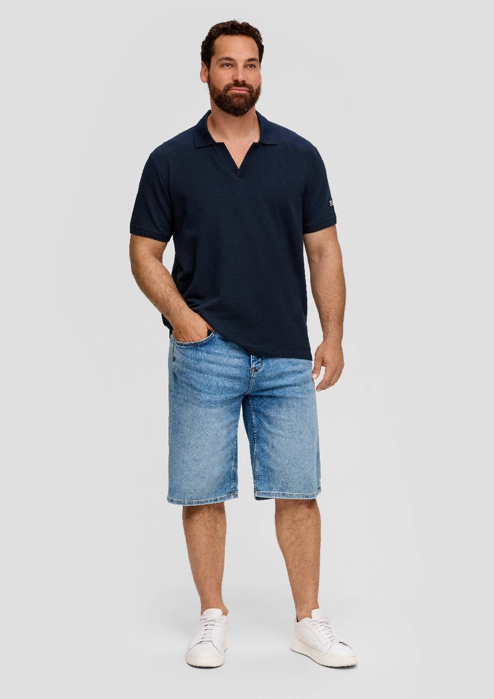 S.Oliver Poloshirt aus Baumwollstretch mit Applikation Valentinstagsangebot
