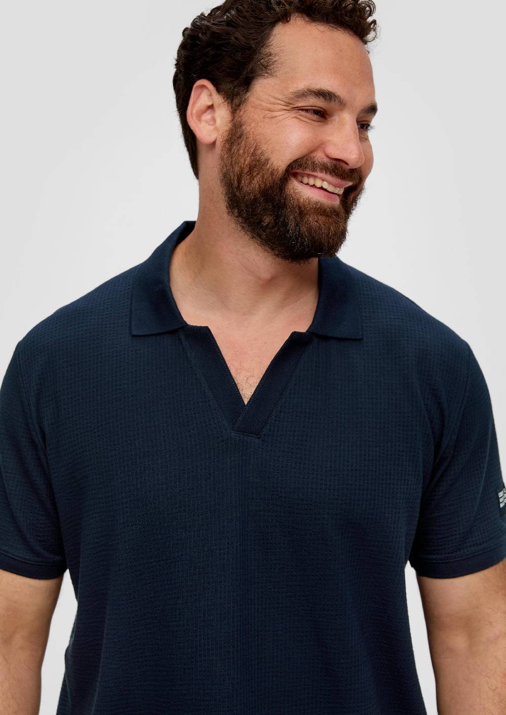 S.Oliver Poloshirt aus Baumwollstretch mit Applikation Valentinstagsangebot