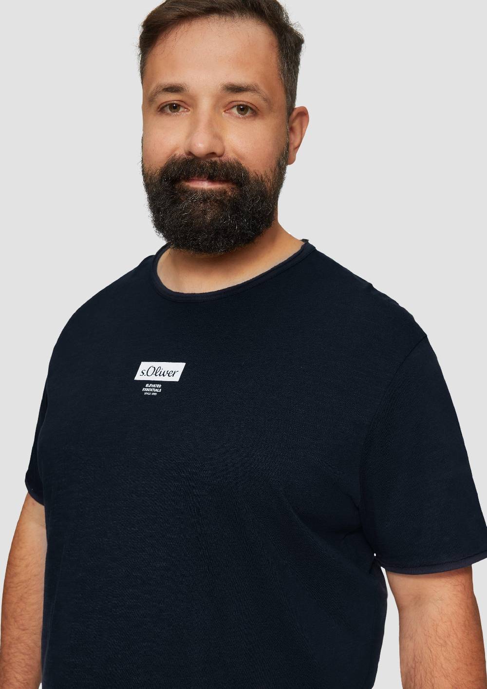 S.Oliver T-Shirt mit Flammgarnstruktur Lagerräumung
