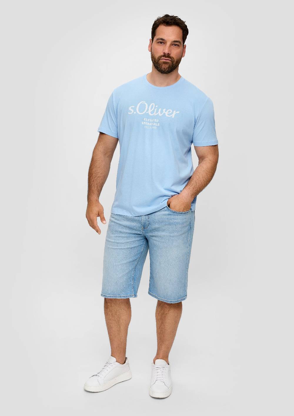 S.Oliver T-Shirt mit Label-Print Heißer Verkauf