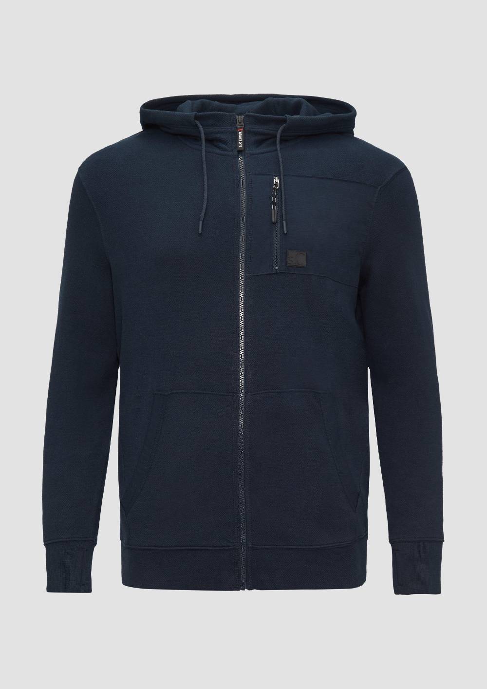 S.Oliver Weiche Sweatshirt-Jacke mit Kapuze Neuheiten