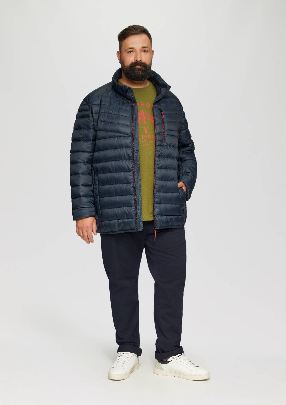 S.Oliver Wasserabweisende Steppjacke aus recyceltem Polyester Tägliche Deals