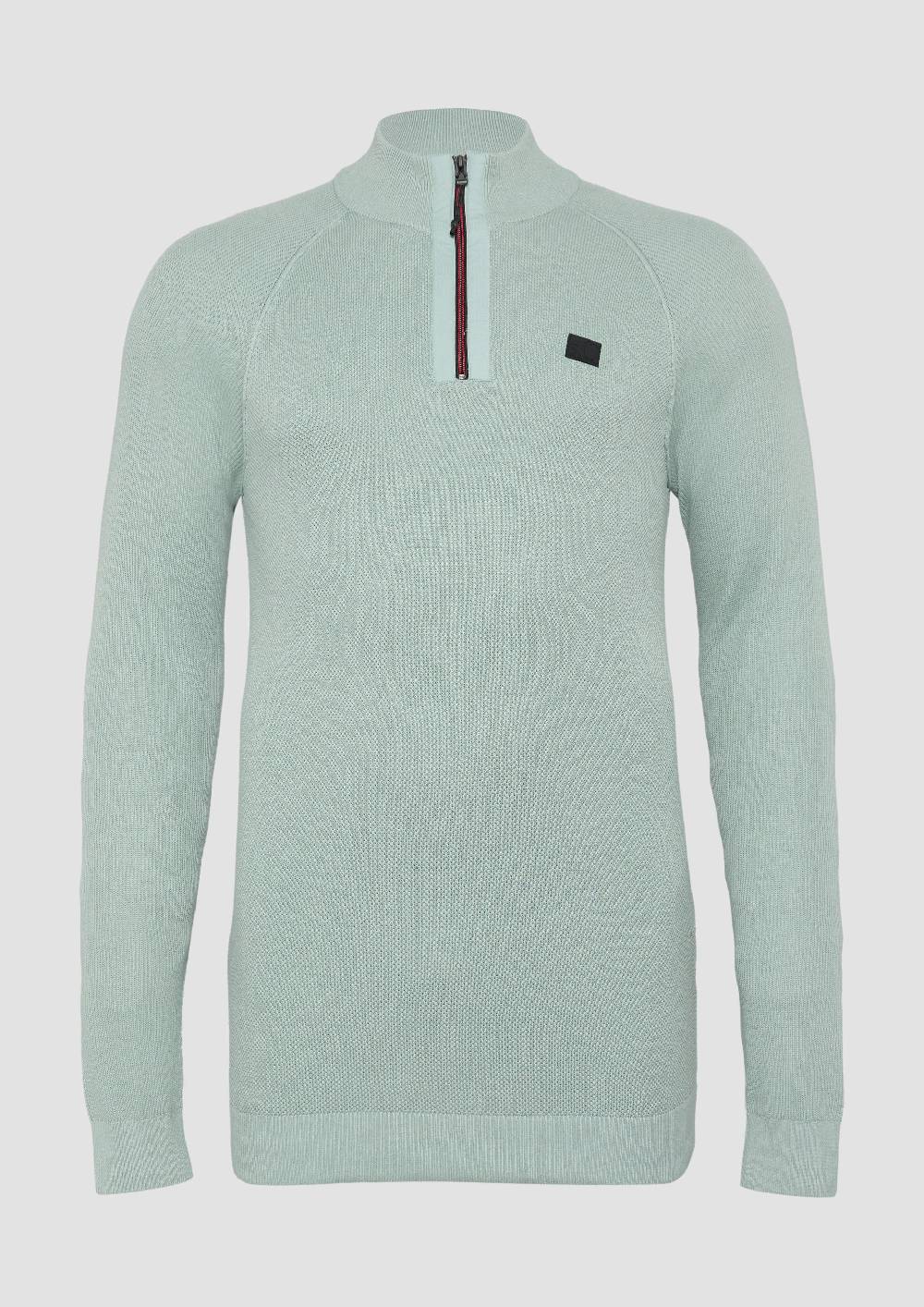 S.Oliver Strickpullover mit hochgeschlossenem Kragen Sonderangebote
